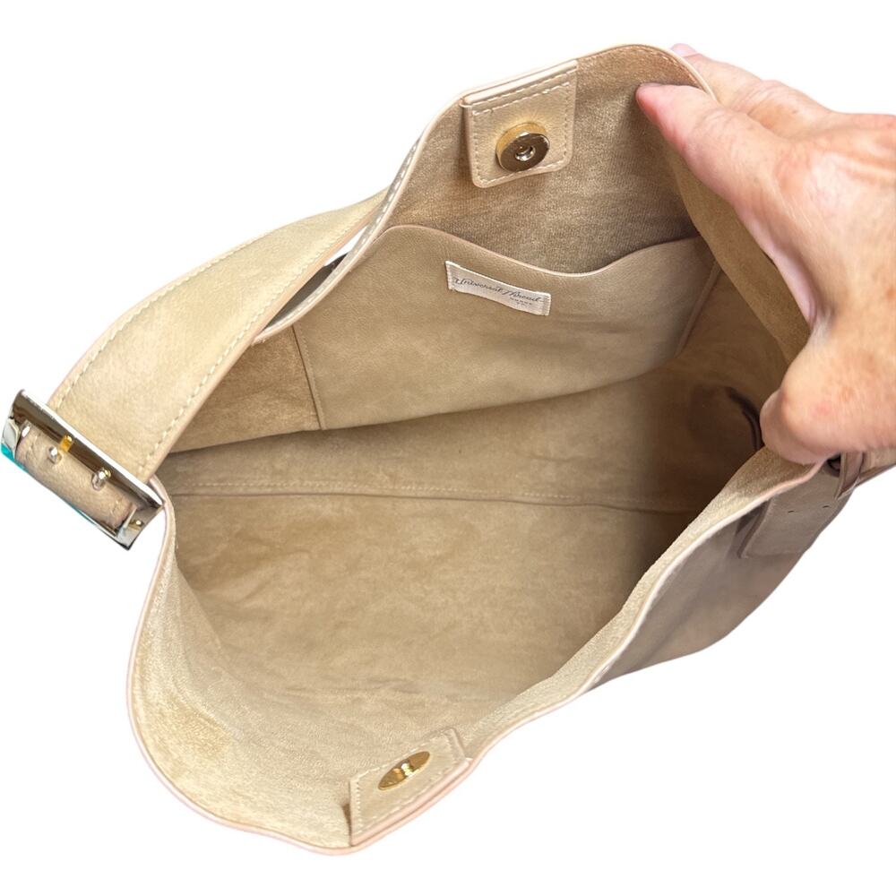 Universal Thread Tan Faux Leather Hobo Shoulder Bag Slouchy Adjustable Strap - Picture 9 of 9